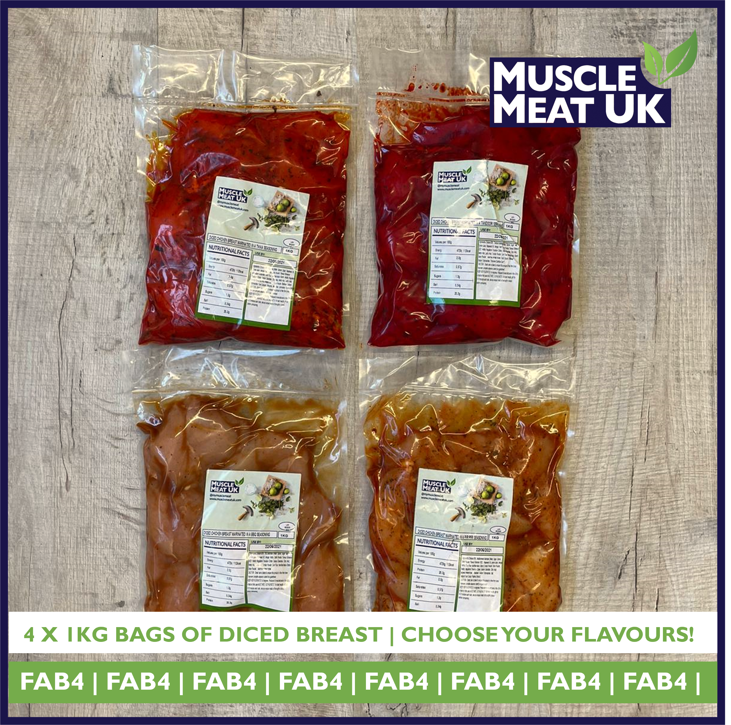 Muscle Meat Fab 4 pack